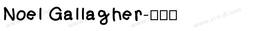 Noel Gallagher字体转换